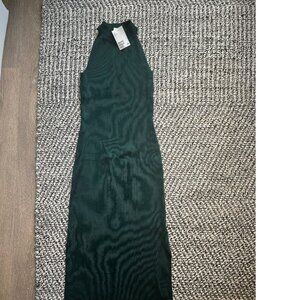 Mockneck Halter Dress